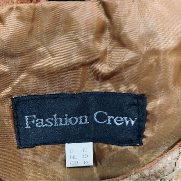 FASHION CREW L Patchwork Suede Jacket - Picture 4 of 8